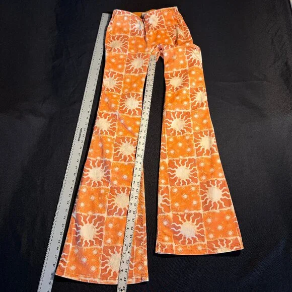 Rare Free People Printed Penny Pull-On Flares Sz 25 - Picture 8 of 15